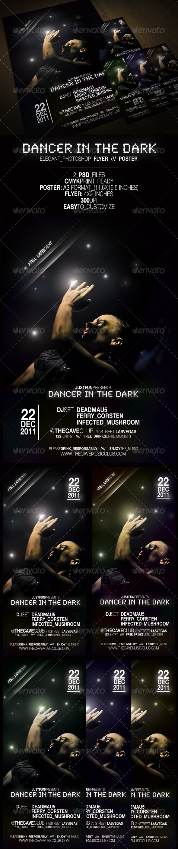 Dancer in the Dark - Poster & Flyer - Clubs & Parties Events