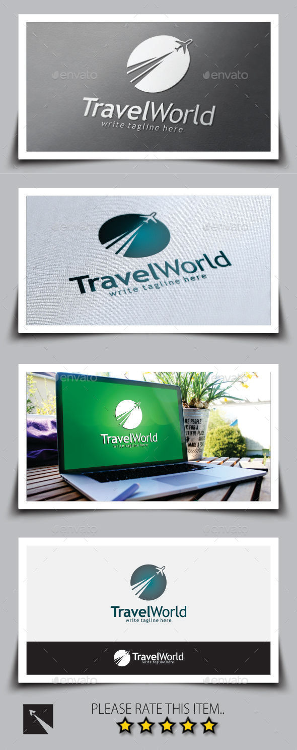 Travel World Logo Template - Objects Logo Templates