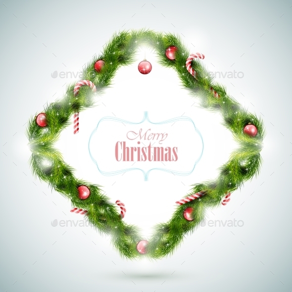 Greeting Card with Christmas Attributes - Christmas Seasons/Holidays