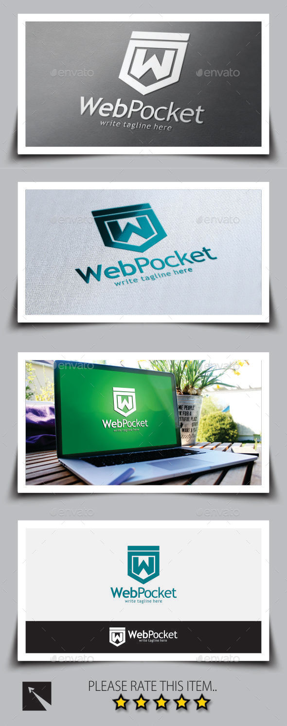 Web Pocket Logo Template - Letters Logo Templates