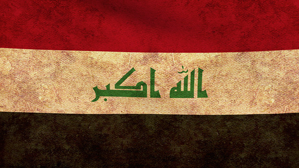 Iraq Flag Grunge