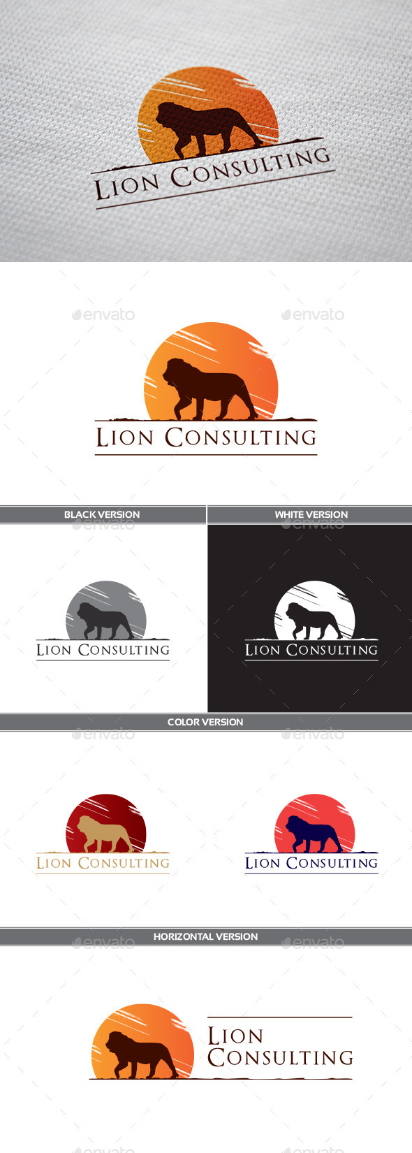 LionConsulting Logo - Animals Logo Templates