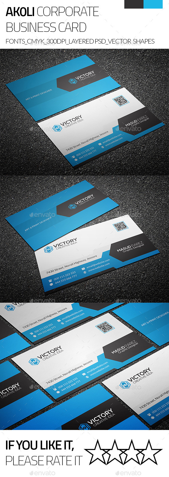 Akoli & Creative Business Card - Corporate Business Cards