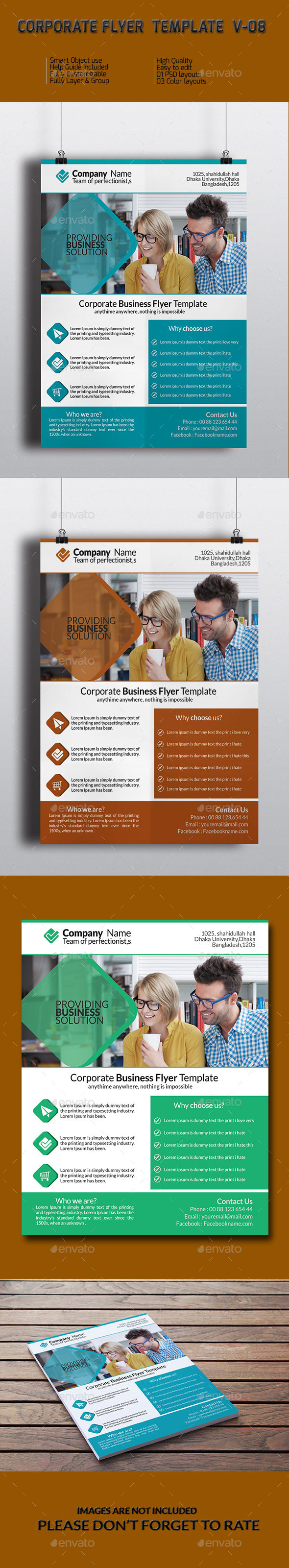 Corporate Business Flyer Template V-08 - Corporate Flyers