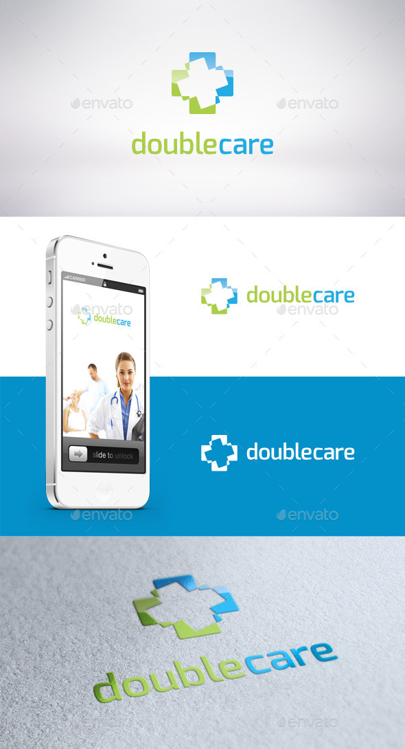 Double Care Logo Template - Symbols Logo Templates