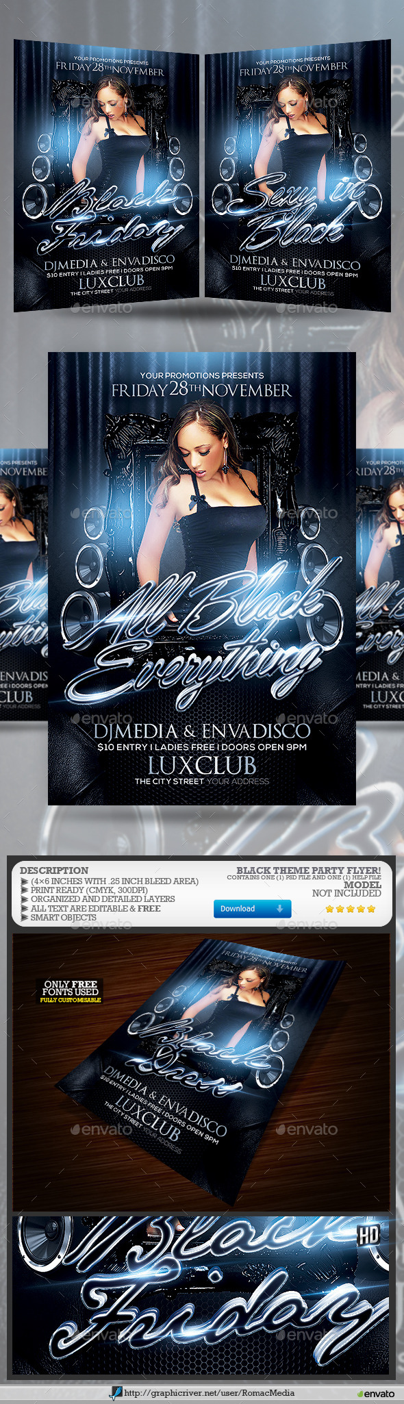 Black Theme Party - Clubs & Parties Events