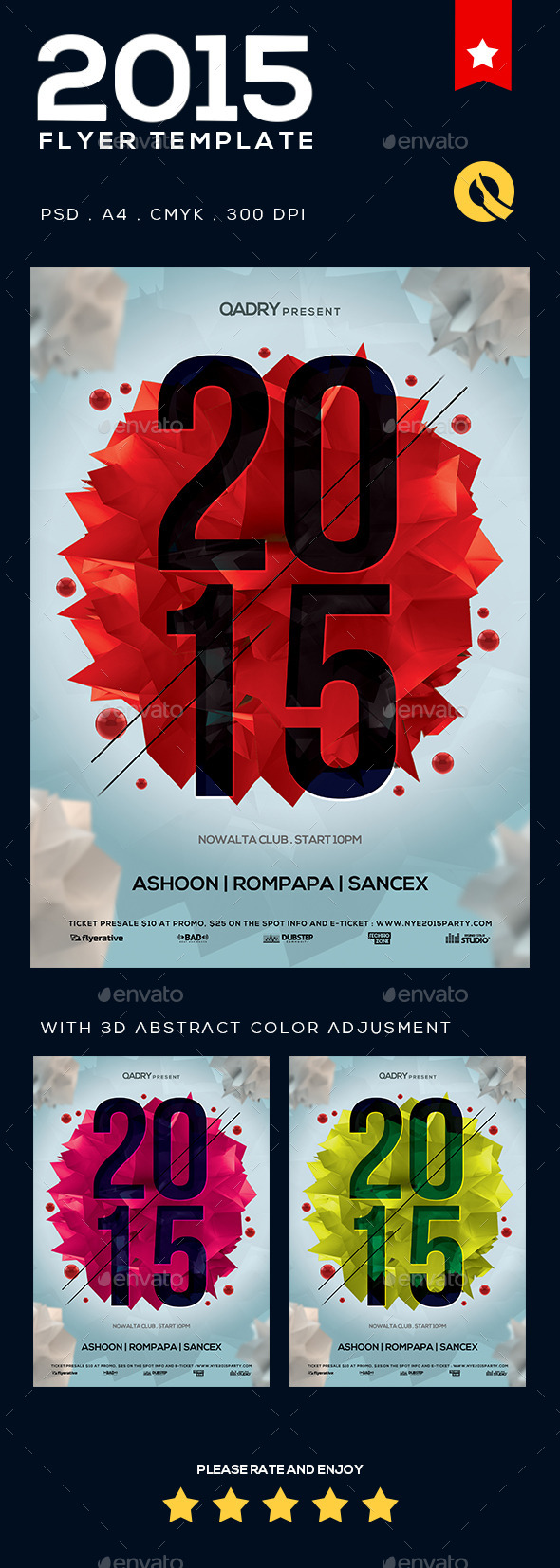 NYE Flyer Template v.02 - Clubs & Parties Events