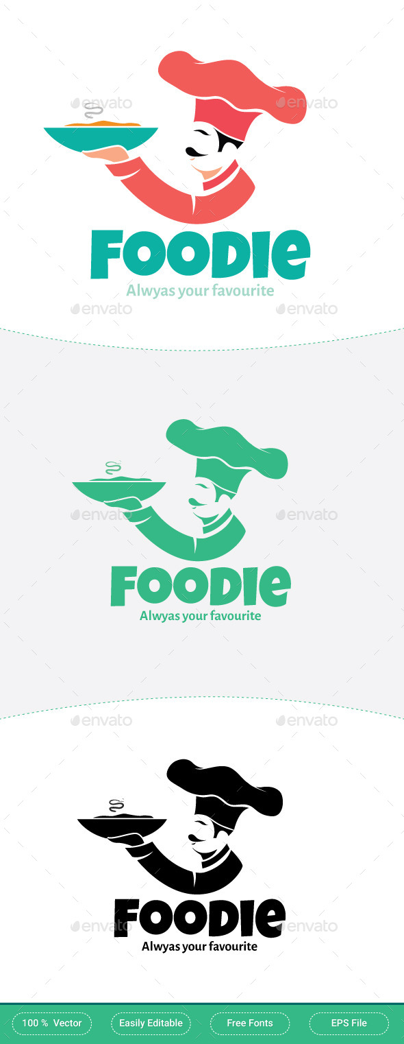 Foodie Restaurant Logo - Restaurant Logo Templates