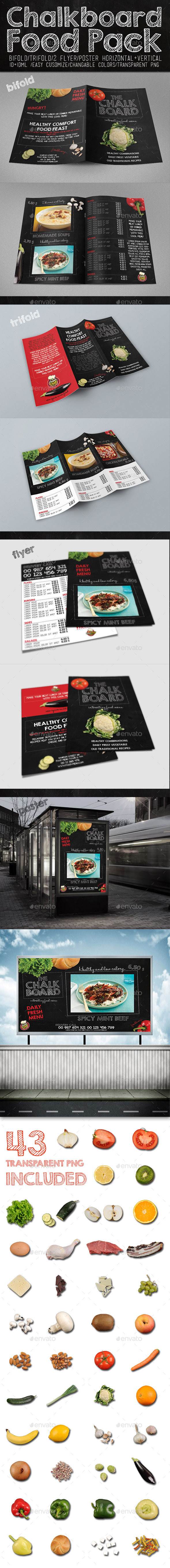 Chalkboard Food Package - Print Templates