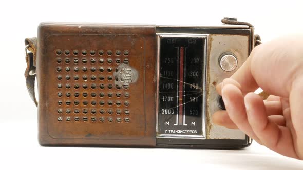 Old Soviet Vintage Radio Receiver 