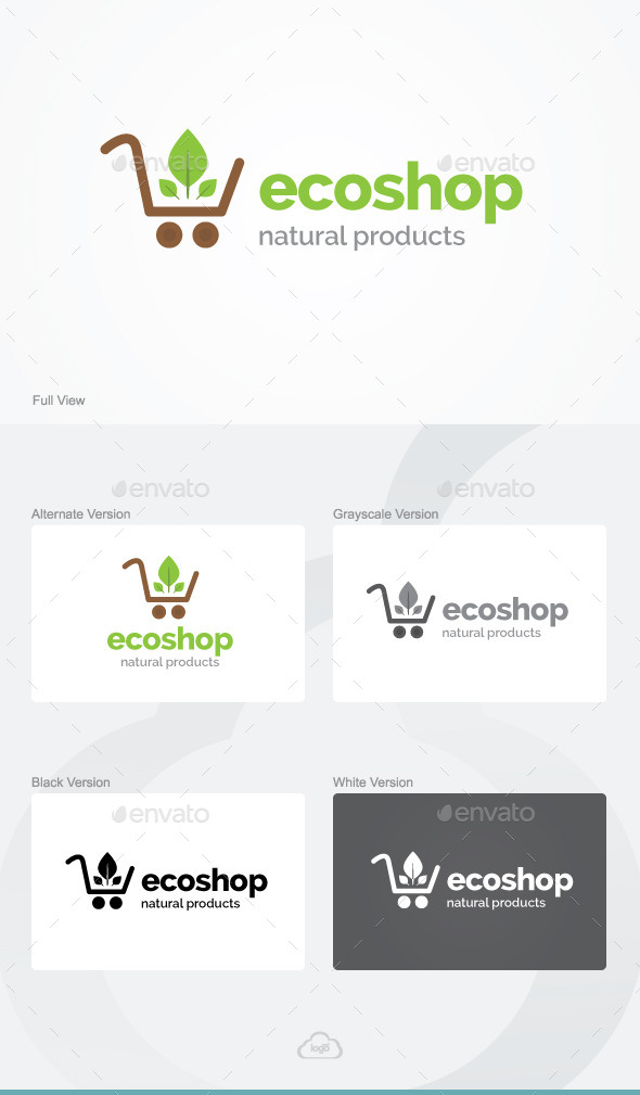 Eco Shop Logo Template - Nature Logo Templates