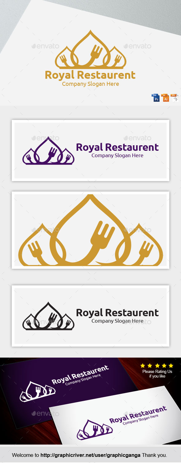 Royal-Restaurent - Restaurant Logo Templates