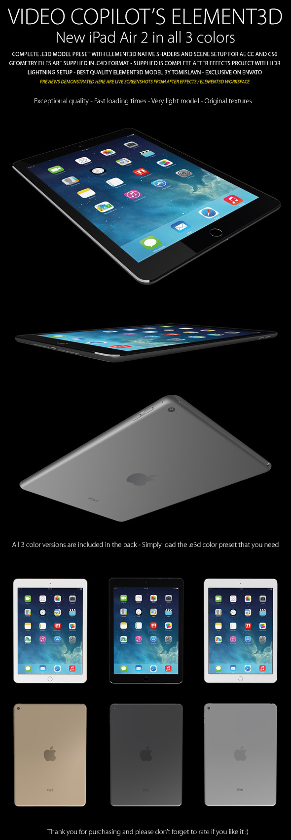 Element3D - iPad - 3Docean 9255230