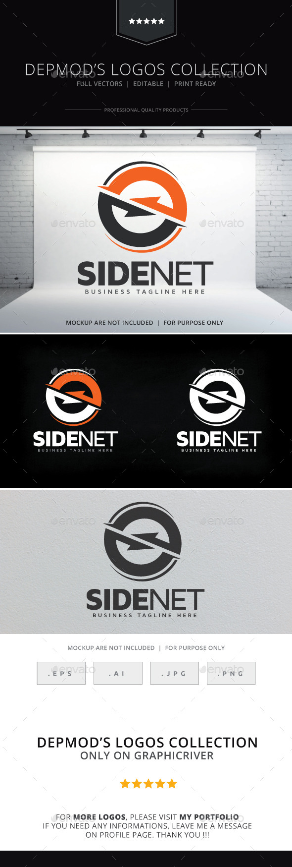 Side Net Logo - Abstract Logo Templates