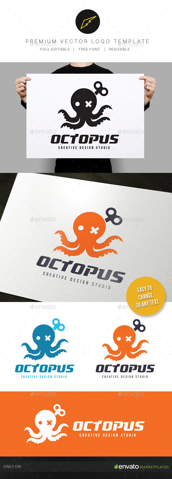 Octopus - Animals Logo Templates