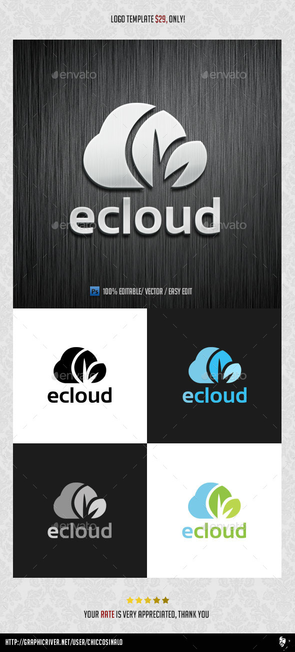 eCloud Logo Template - Abstract Logo Templates