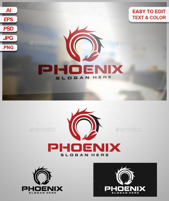 Phoenix - Animals Logo Templates