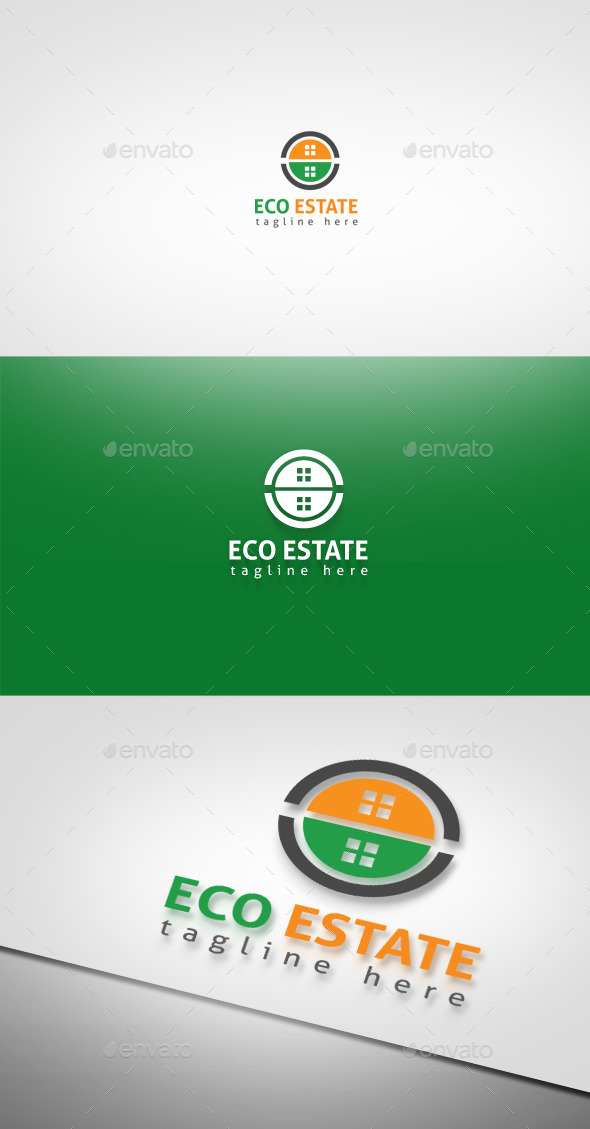 Eco Estate - Buildings Logo Templates