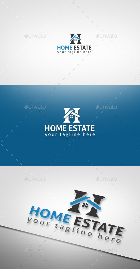 Home Estate - Buildings Logo Templates