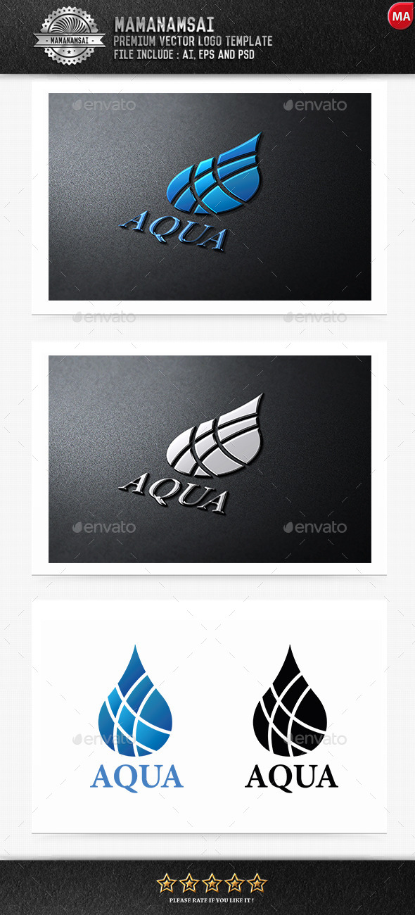 Aqua Logo - Nature Logo Templates