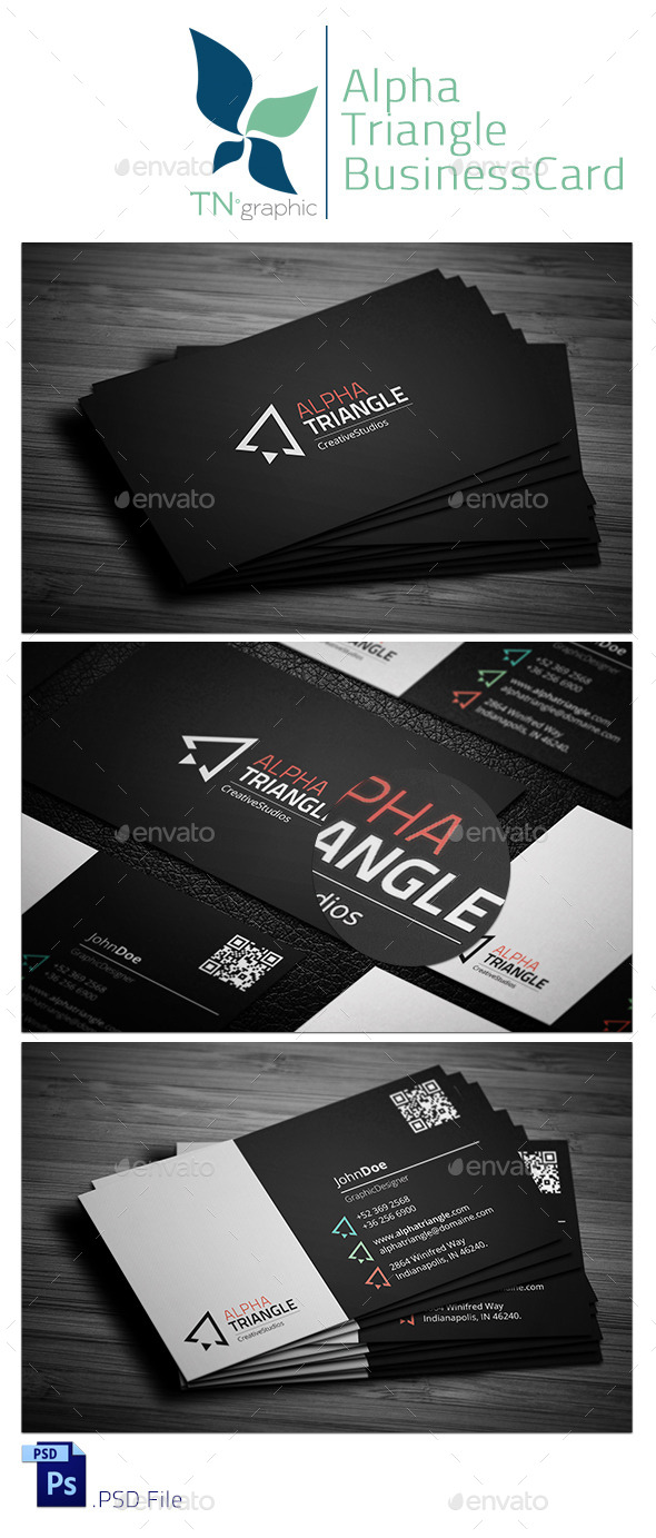 AlphaTriangle BusinessCard - Corporate Business Cards