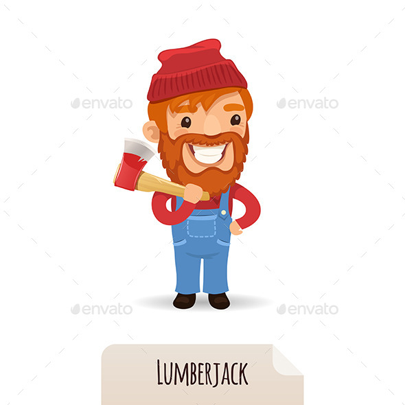 Lumberjack With Axe - People Characters