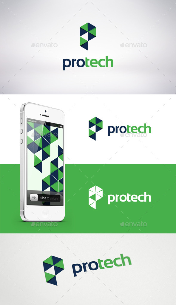 Pro Tech Logo Template - Letters Logo Templates