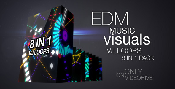 EDM Music Visuals VJ Pack