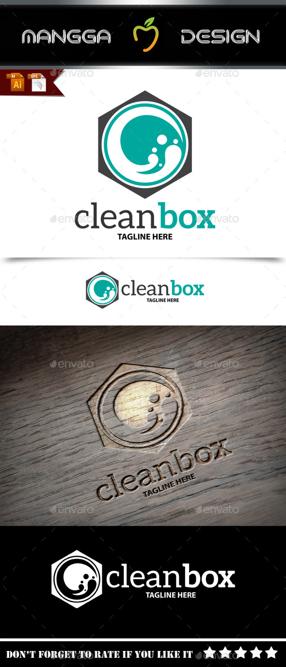 Clean Box Logo - Symbols Logo Templates