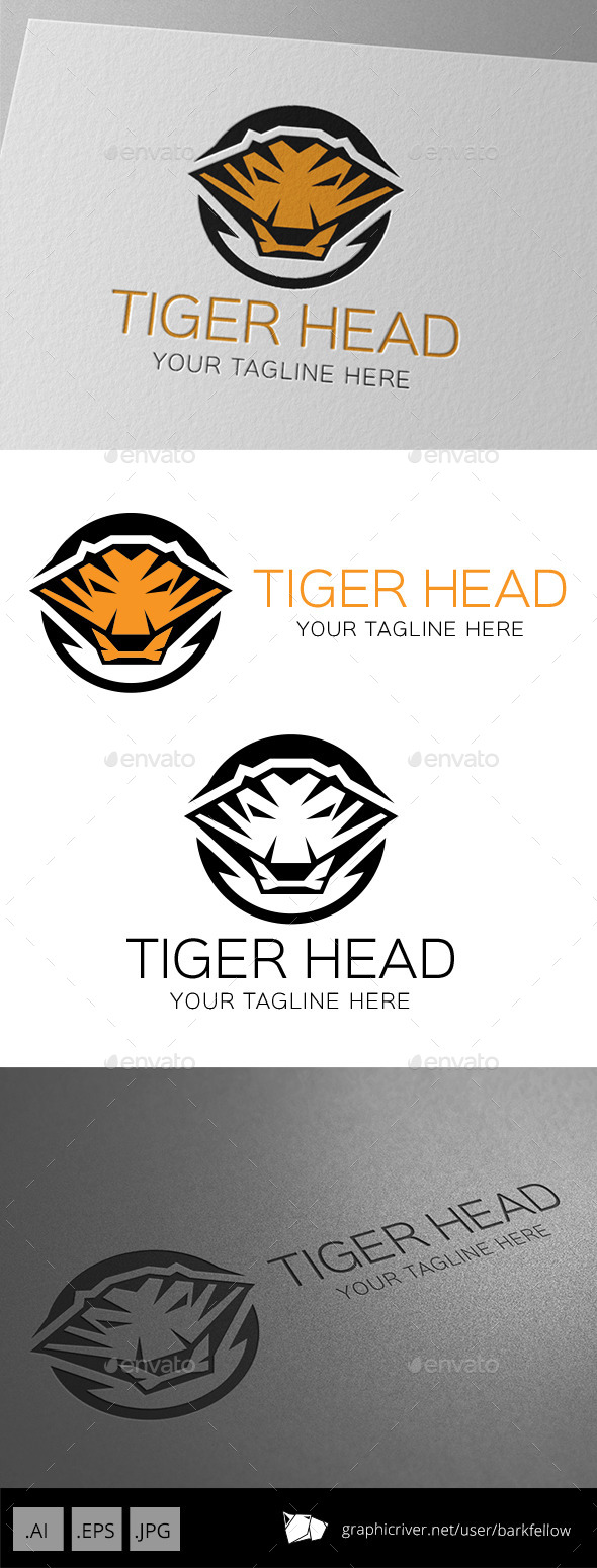 Tiger Head Logo - Animals Logo Templates