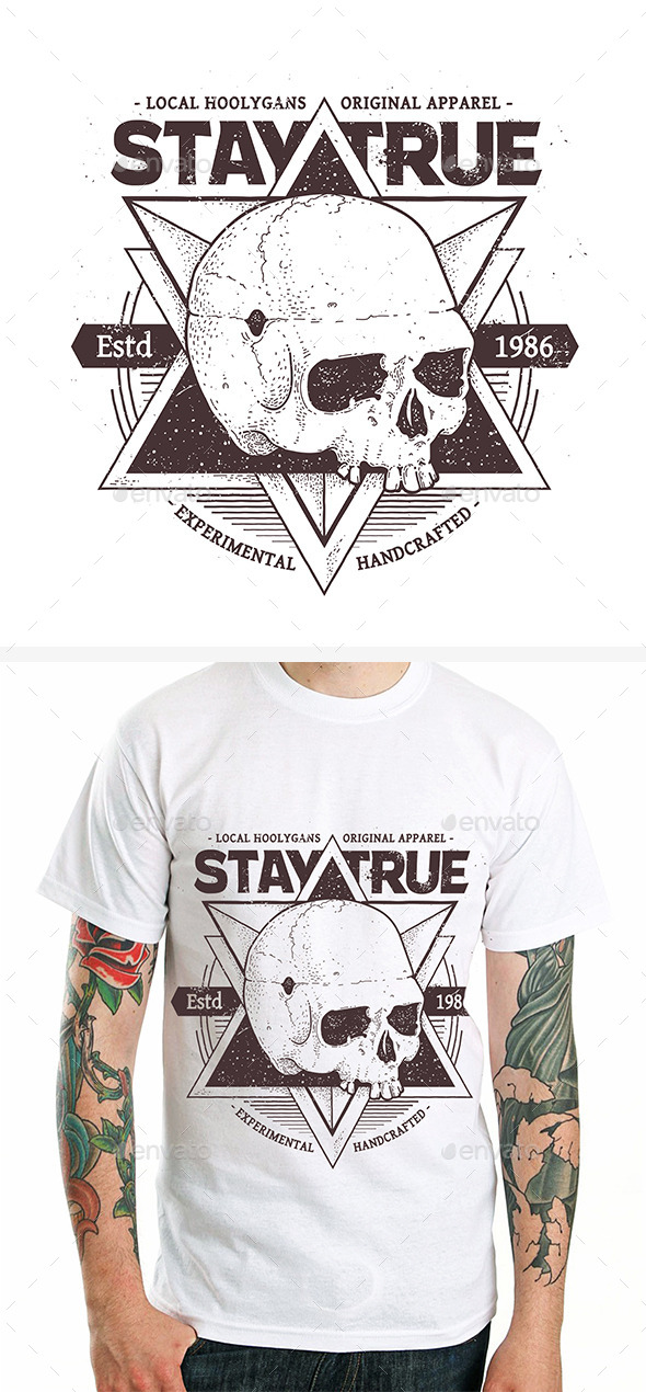 Dotwork Skull Print #3 - Tattoos Vectors