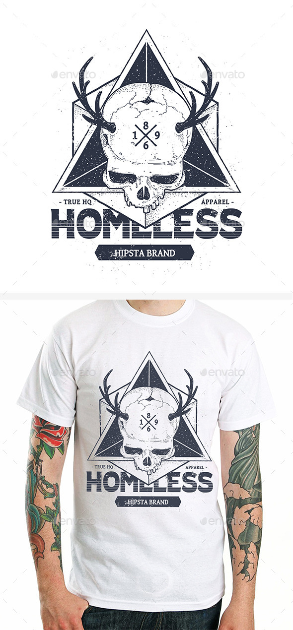 Dotwork Skull Print #4 - Tattoos Vectors