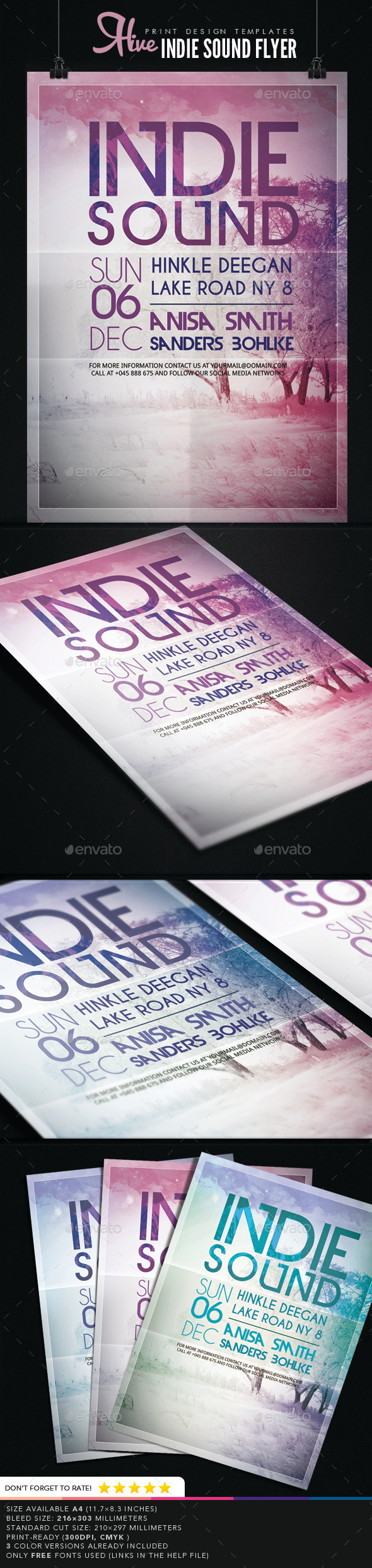 Indie Sound Flyer - Events Flyers
