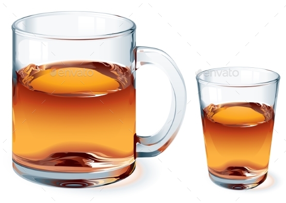 Glass of Tea - Food Objects