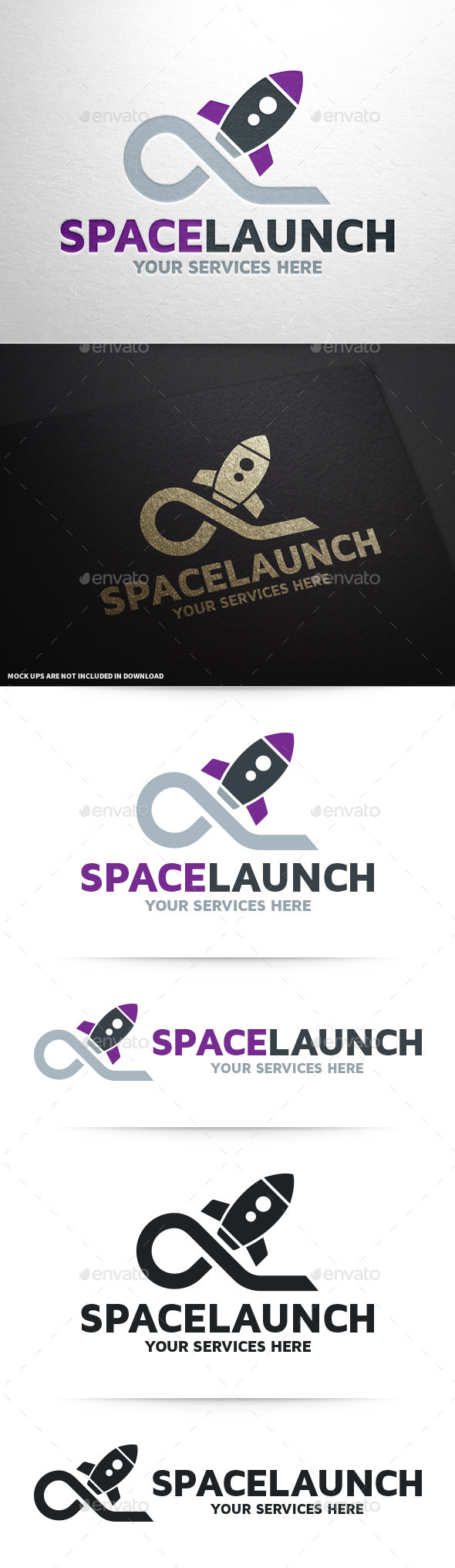 Space Launch Logo Template - Objects Logo Templates