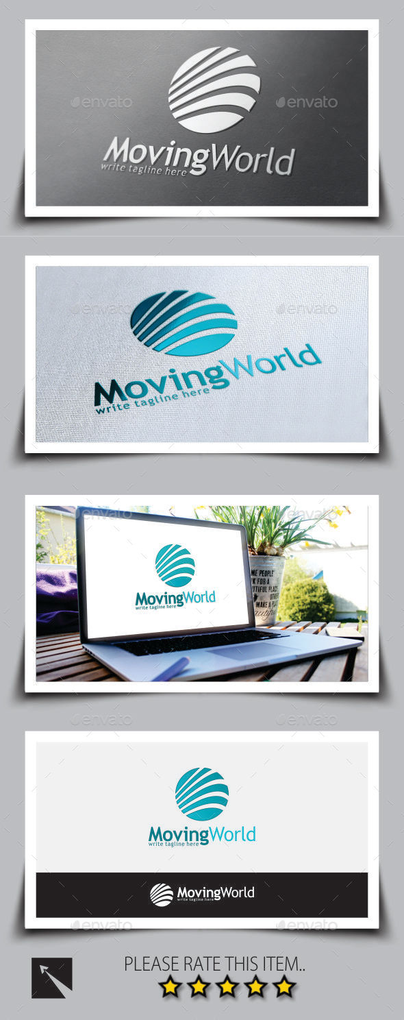 Moving World Marketing Logo Template - Abstract Logo Templates