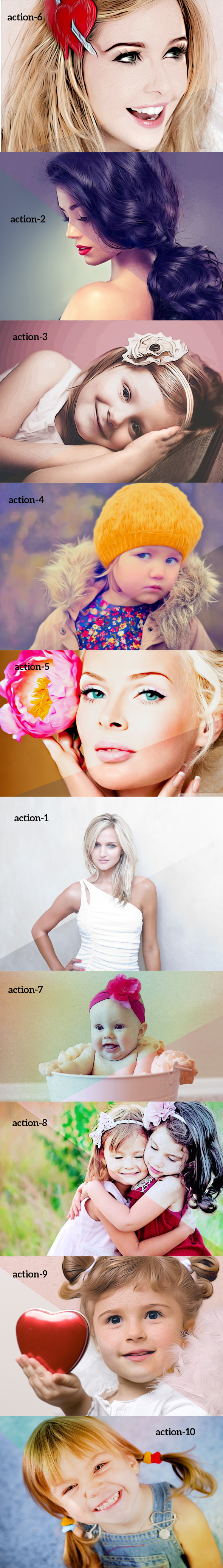 Oil Art Action - Photo Effects Actions