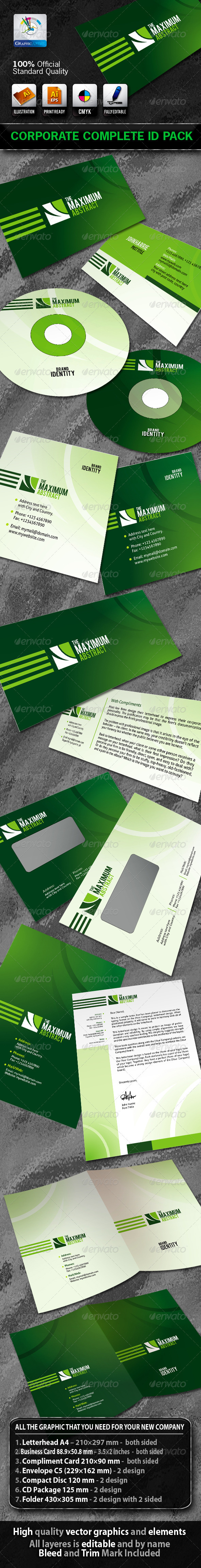 MaximumAbstract Business Corporate ID Pack + Logo - Stationery Print Templates