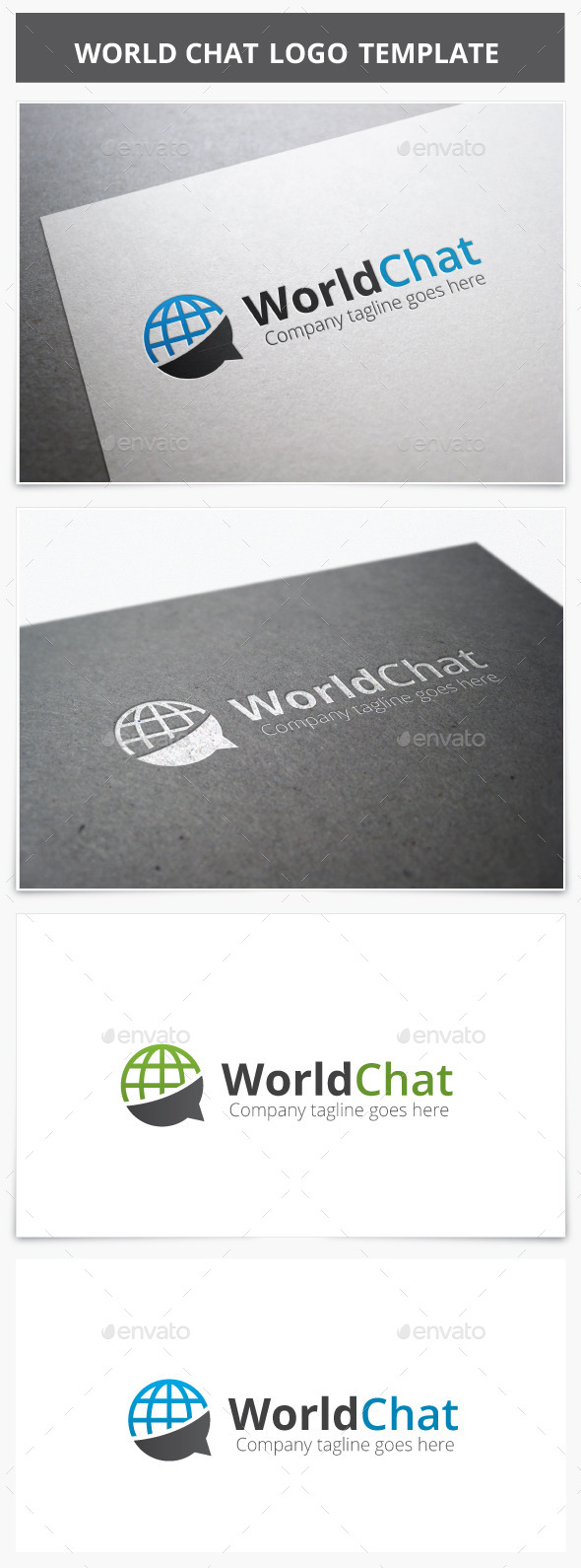 World Chat Logo By Xpertgraphicd Graphicriver