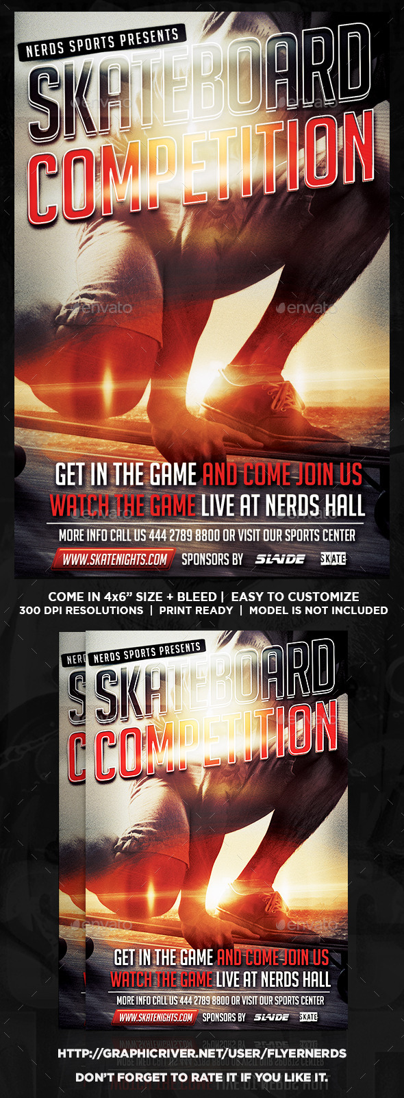 Skateboard Competition Flyer - Sports Events
