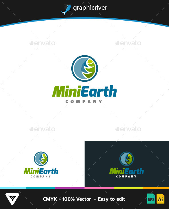 Mini Earth Logo - Logo Templates