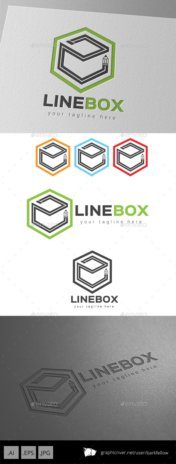 Line Box Art Logo - Symbols Logo Templates