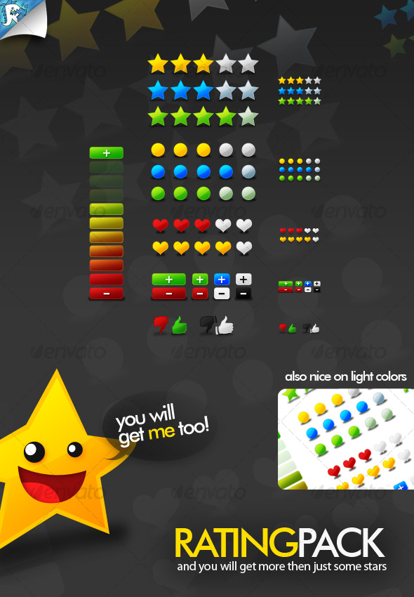 Rate Pack - Stars and More - Web Elements