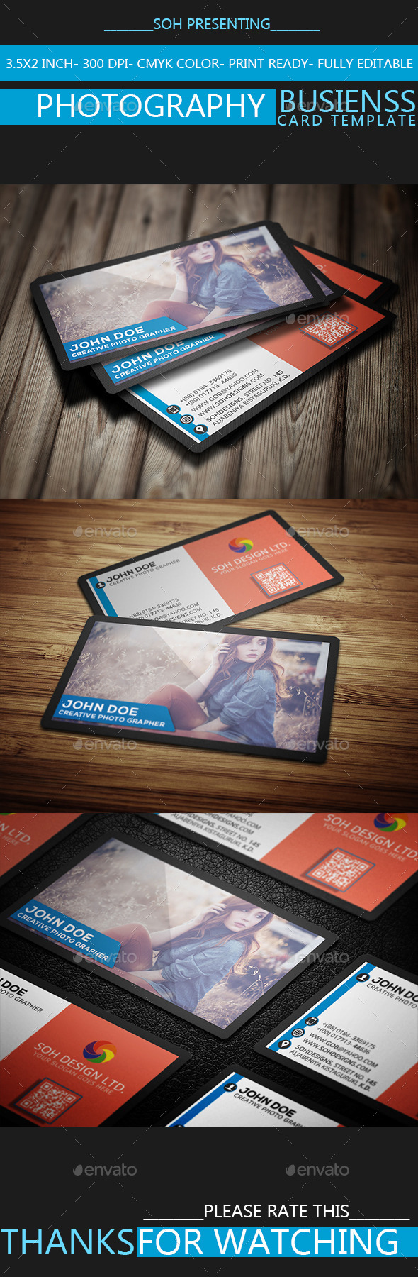 Photography Business Card Template Vol.35 - Industry Specific Business Cards