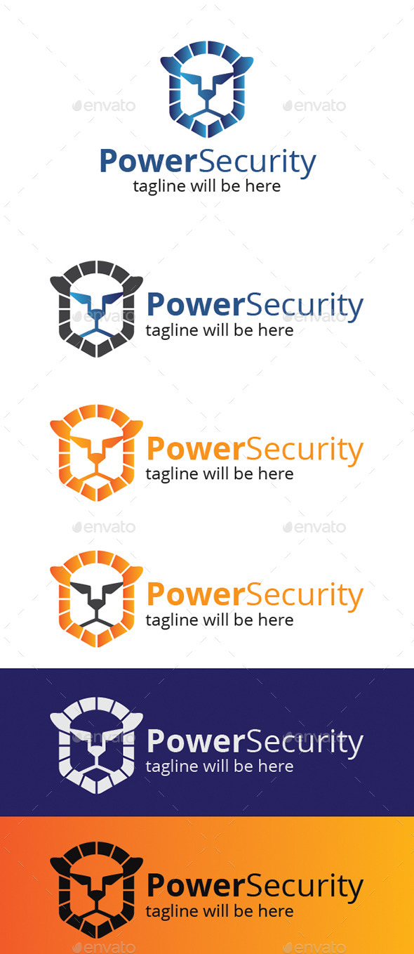Power Security Logo - Animals Logo Templates