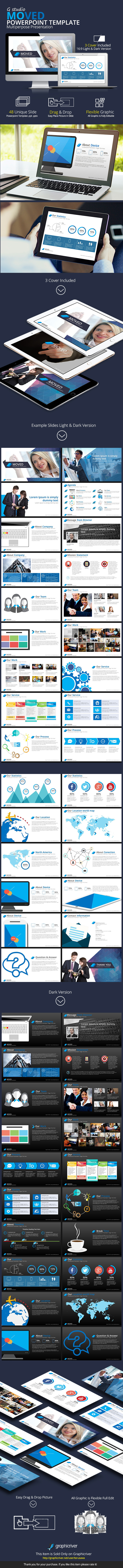 Moved Powerpoint Template - Business PowerPoint Templates