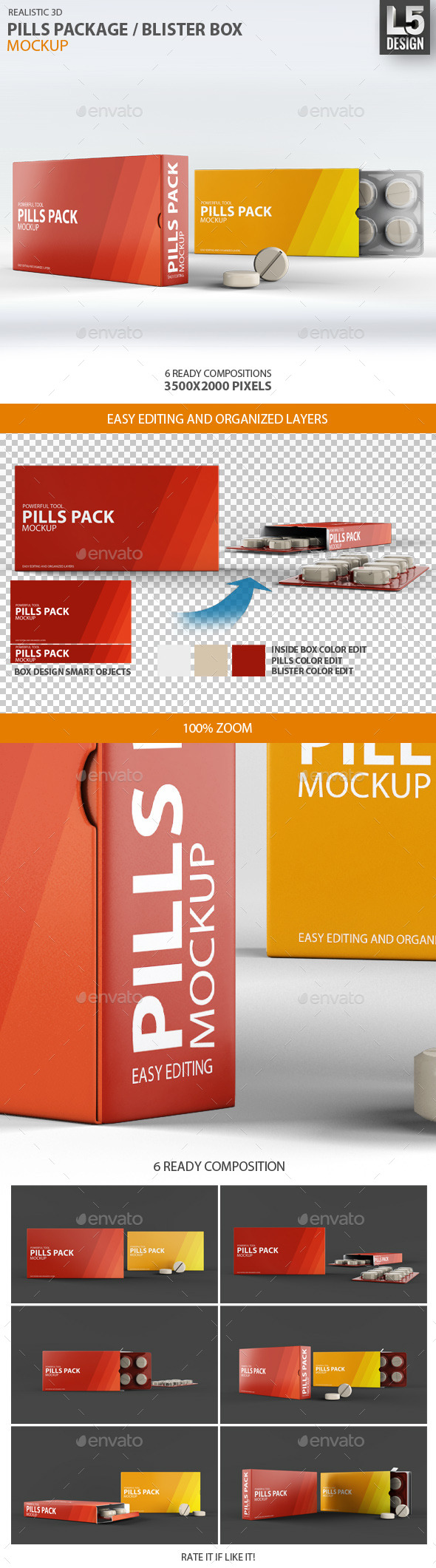 Download Pills Package Blister Box Mock Up By L5design Graphicriver
