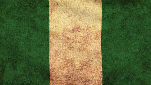 Nigeria Flag 2 Pack – Grunge and Retro