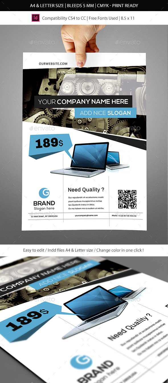 Corporate & Business Commerce Flyer Template - Corporate Flyers