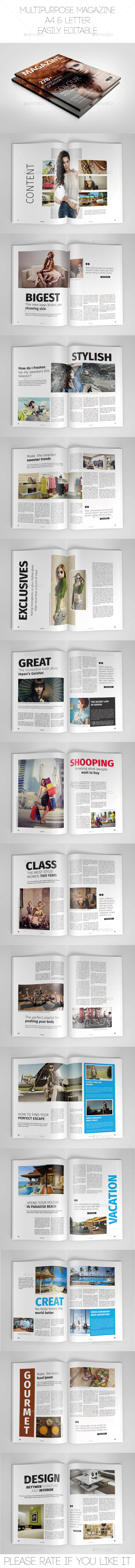 Multipurpose Magazine - Magazines Print Templates